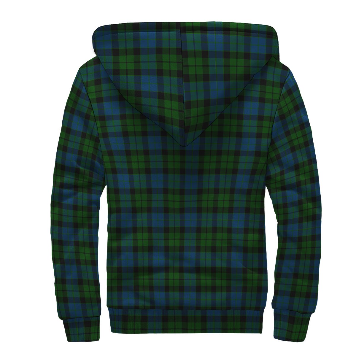 MacKay Modern Tartan Crest Sherpa Hoodie