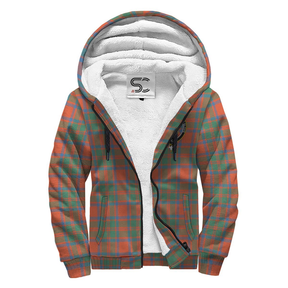 MacKintosh Ancient Tartan Crest Sherpa Hoodie