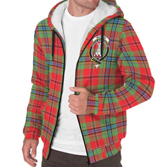 MacLean of Duart Modern Tartan Crest Sherpa Hoodie