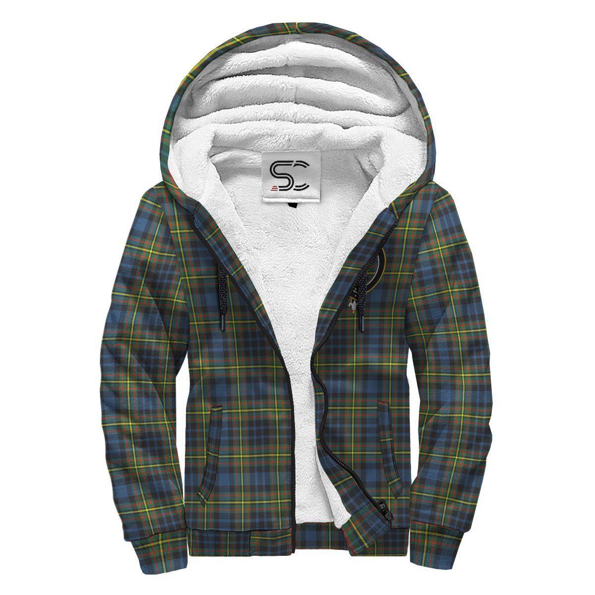 MacLellan Ancient Tartan Crest Sherpa Hoodie