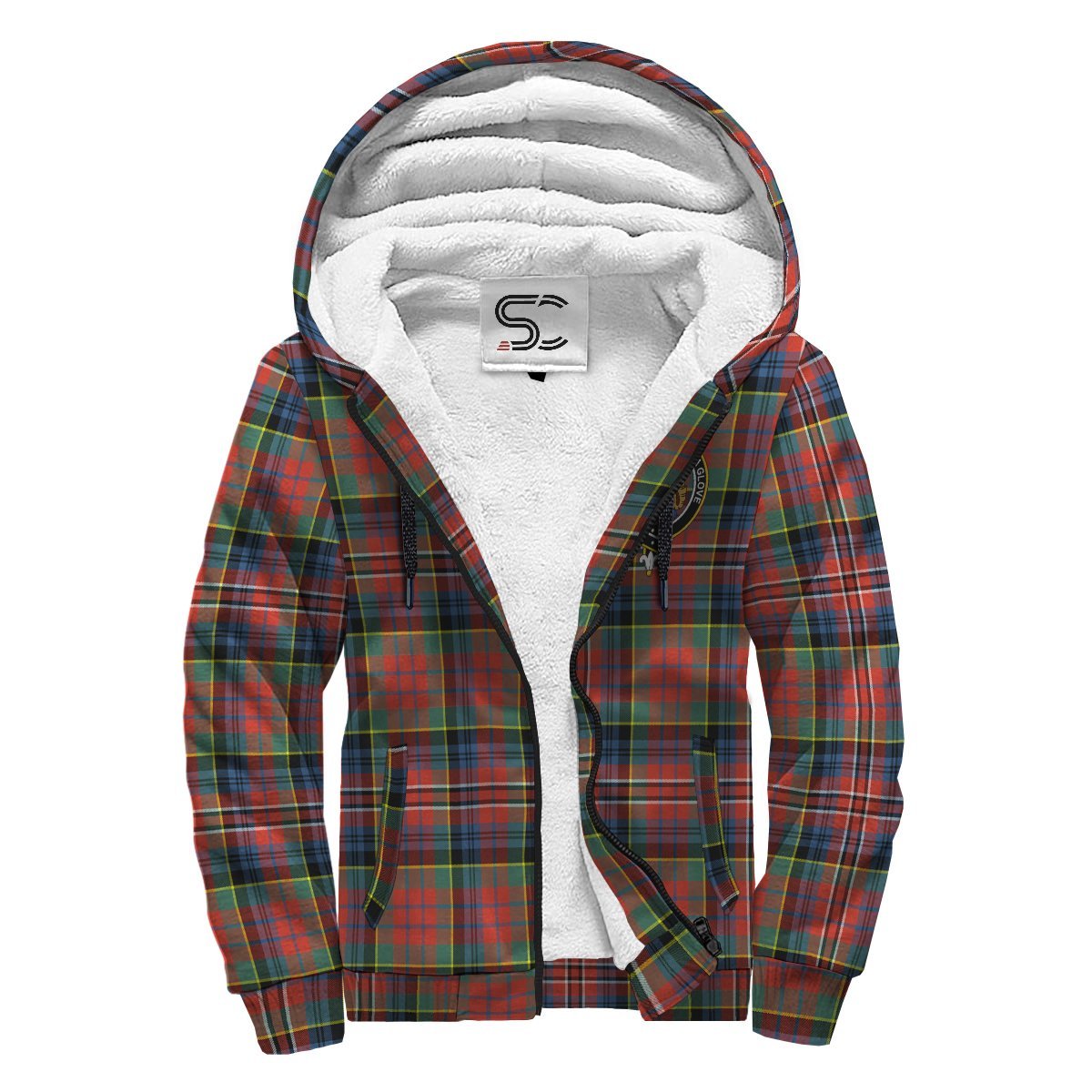 MacPherson Ancient Tartan Crest Sherpa Hoodie