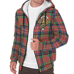 MacPherson Ancient Tartan Crest Sherpa Hoodie