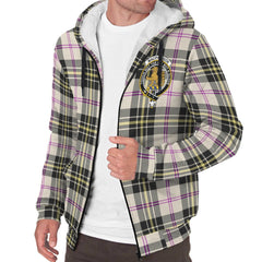 MacPherson Dress Ancient Tartan Crest Sherpa Hoodie