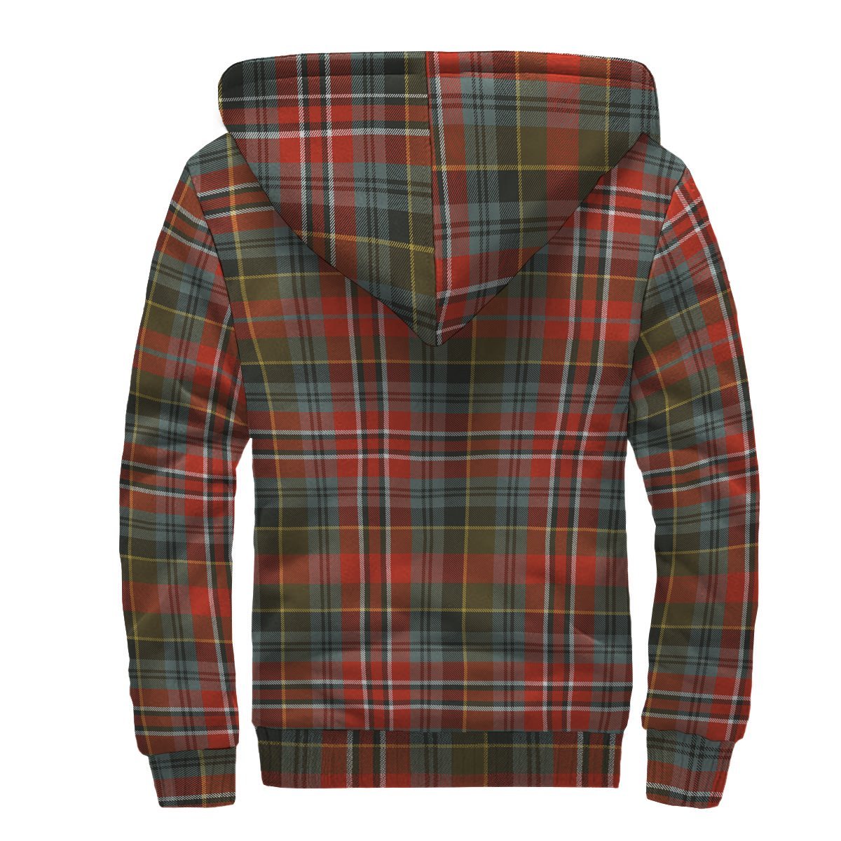 MacPherson Weathered Tartan Crest Sherpa Hoodie