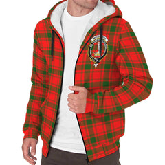 MacQuarrie Modern Tartan Crest Sherpa Hoodie