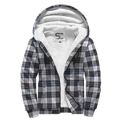 MacRae Dress Modern Tartan Crest Sherpa Hoodie