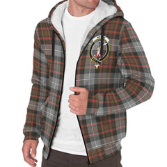 MacRae Hunting Weathered Tartan Crest Sherpa Hoodie