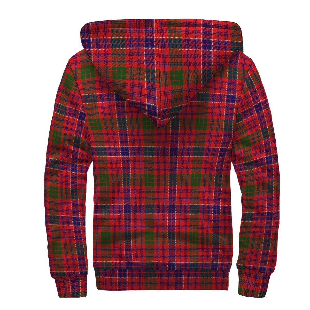 MacRae Modern Tartan Crest Sherpa Hoodie