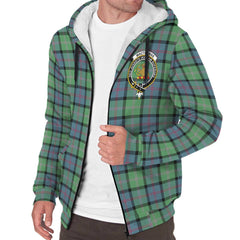 MacThomas Ancient Tartan Crest Sherpa Hoodie