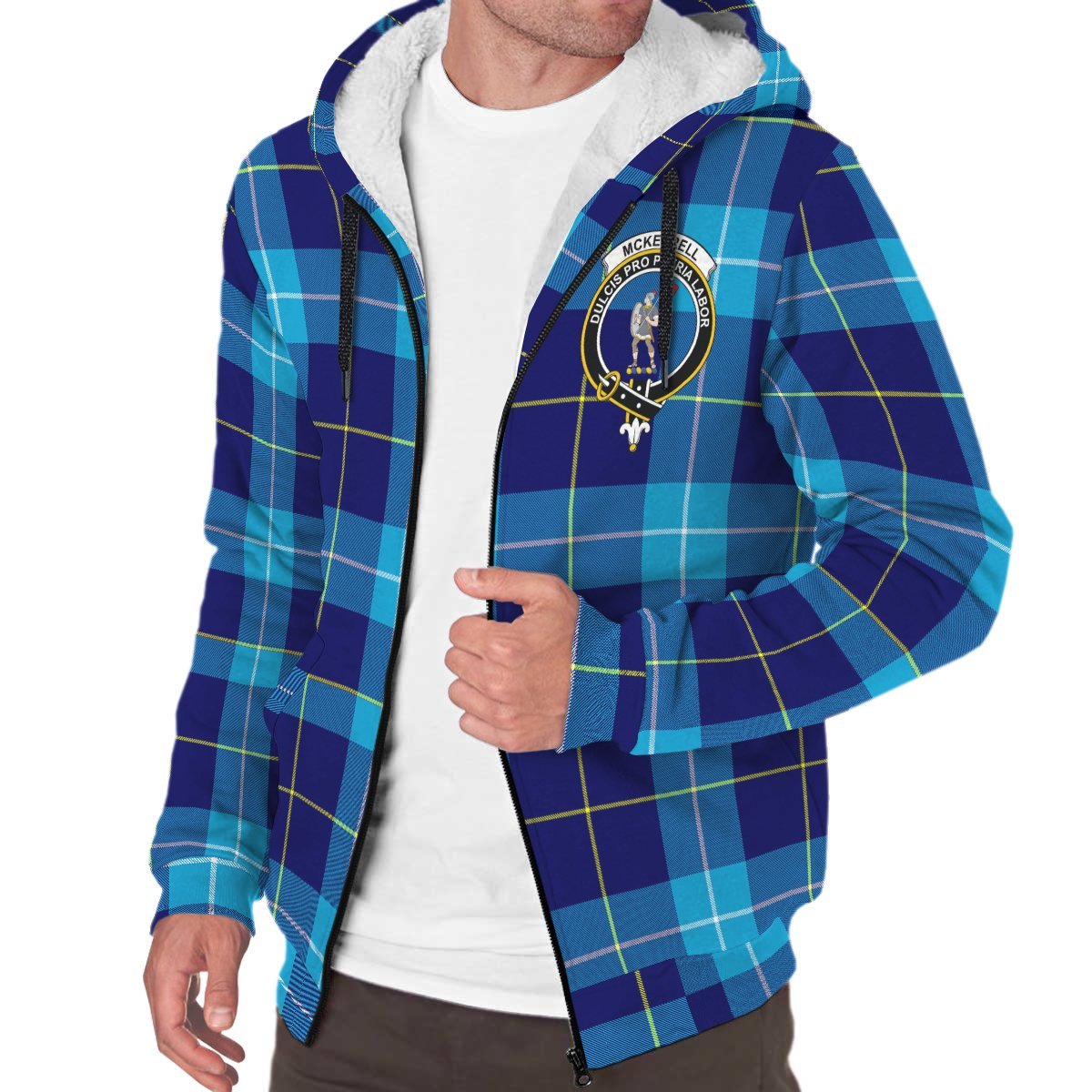 McKerrell Tartan Crest Sherpa Hoodie