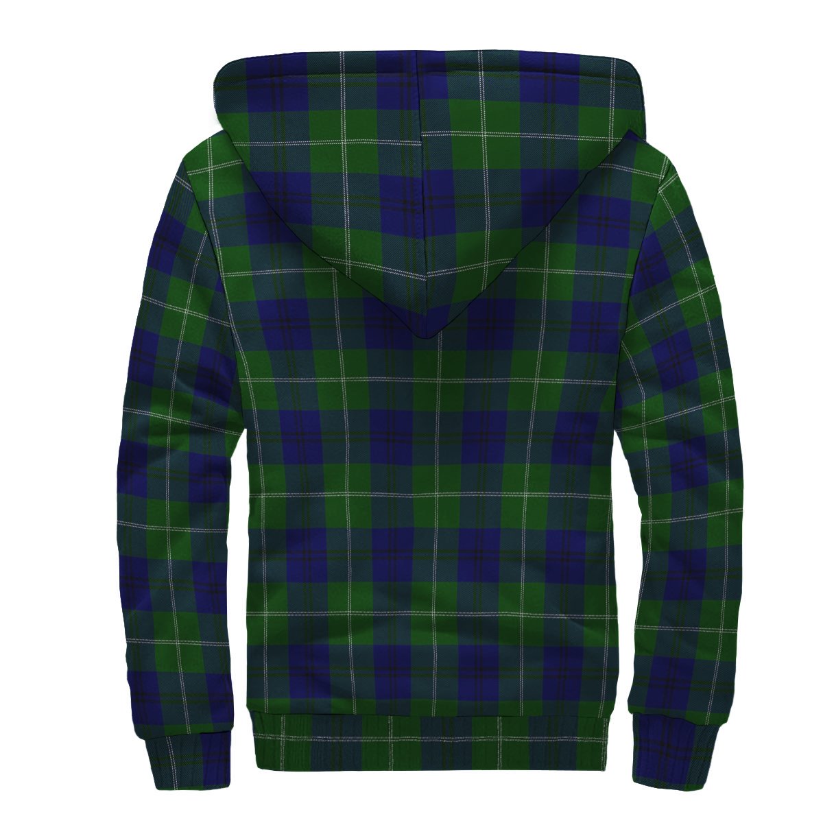 Oliphant Modern Tartan Crest Sherpa Hoodie