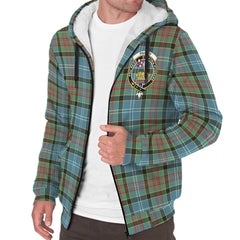 Paisley District Tartan Crest Sherpa Hoodie