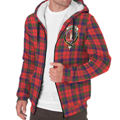 Robertson Modern Tartan Crest Sherpa Hoodie