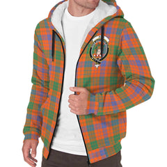 Ross Ancient Tartan Crest Sherpa Hoodie