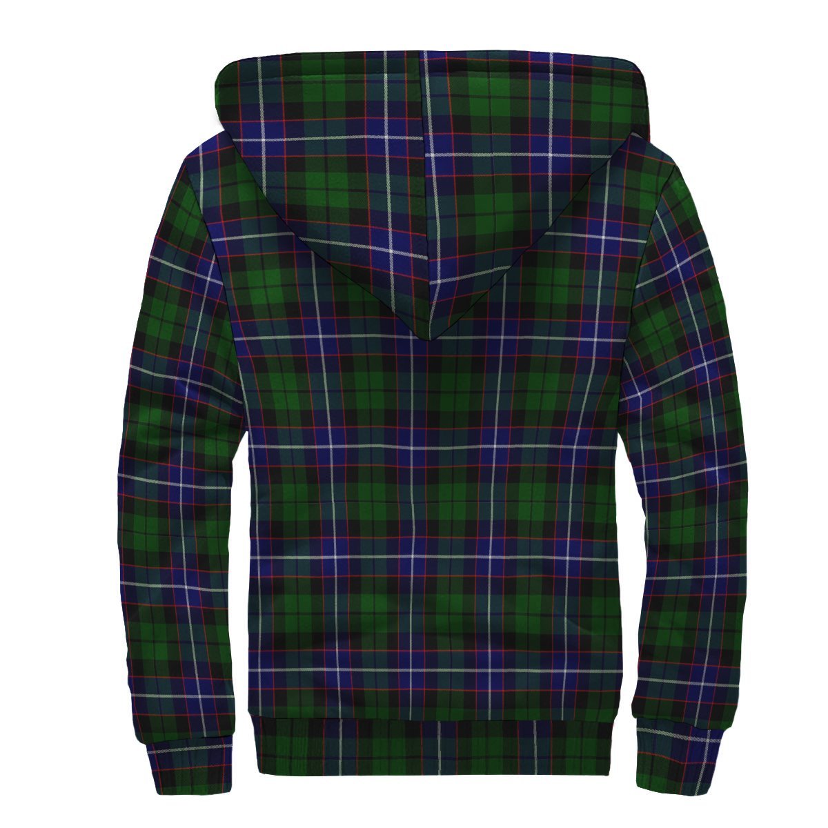 Russell Modern Tartan Crest Sherpa Hoodie