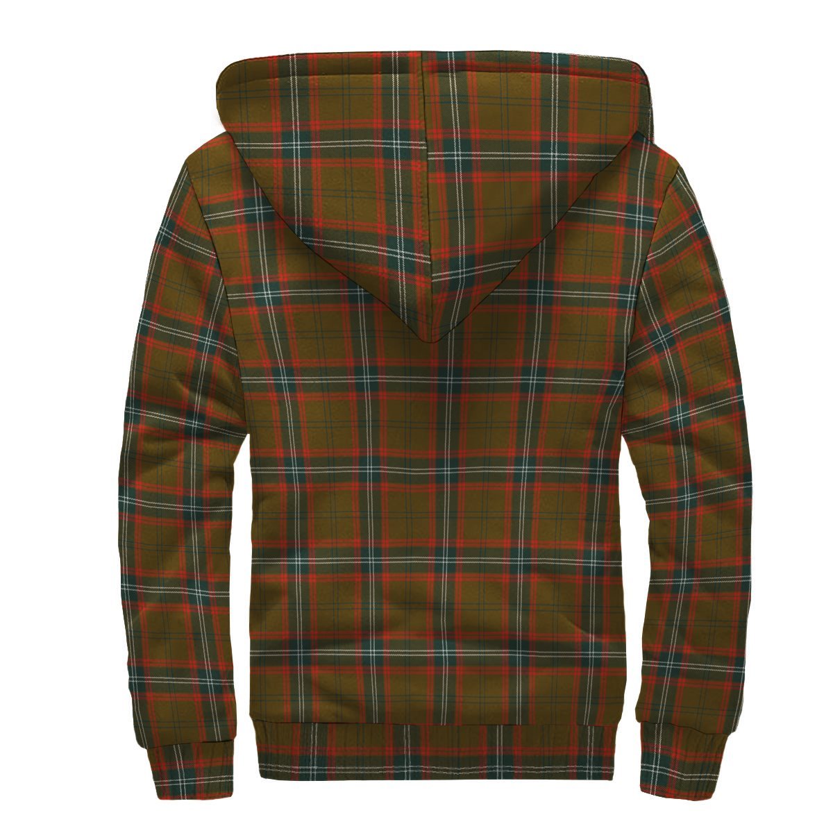 Seton Hunting Modern Tartan Crest Sherpa Hoodie