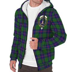 Shaw Modern Tartan Crest Sherpa Hoodie