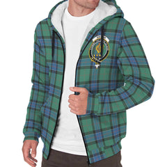 Sinclair Hunting Ancient Tartan Crest Sherpa Hoodie