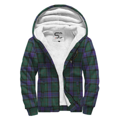 Sinclair Hunting Modern Tartan Crest Sherpa Hoodie