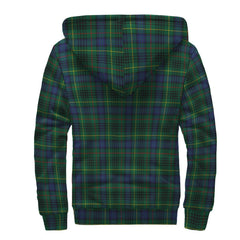 Stewart Hunting Modern Tartan Crest Sherpa Hoodie