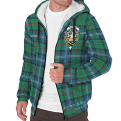 Urquhart Ancient Tartan Crest Sherpa Hoodie