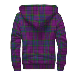 Wardlaw Modern Tartan Crest Sherpa Hoodie