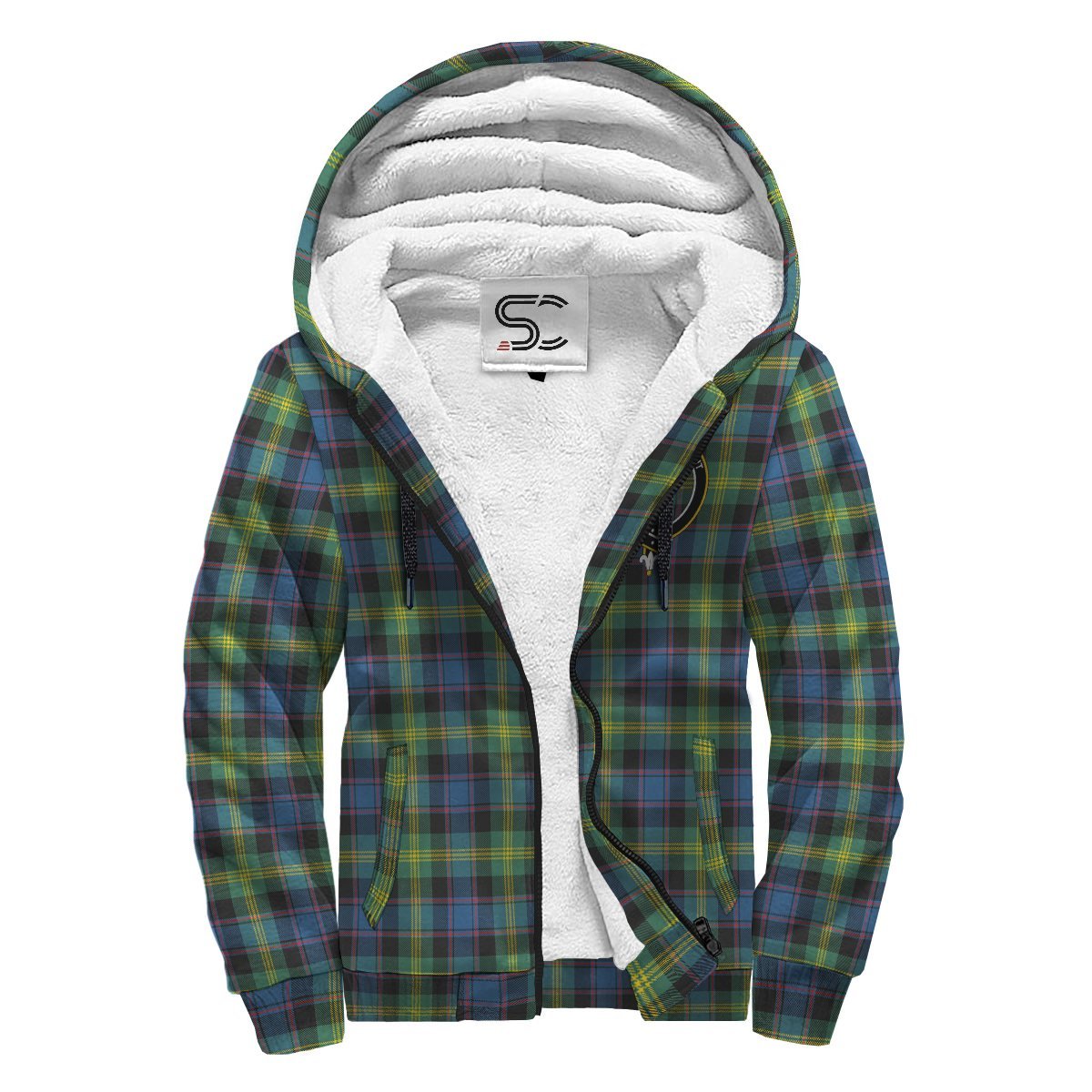 Watson Ancient Tartan Crest Sherpa Hoodie