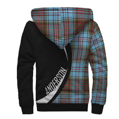 Anderson Ancient Tartan Crest Sherpa Hoodie - Circle Style