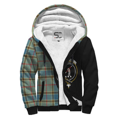 Balfour Blue Tartan Crest Sherpa Hoodie - Circle Style