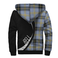 Bell of the Borders Tartan Crest Sherpa Hoodie - Circle Style