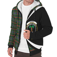 Bisset Tartan Crest Sherpa Hoodie - Circle Style