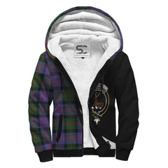 Blair Modern Tartan Crest Sherpa Hoodie - Circle Style