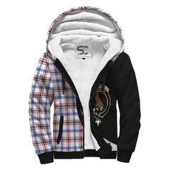 Boswell Modern Tartan Crest Sherpa Hoodie - Circle Style