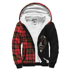 Brodie Modern Tartan Crest Sherpa Hoodie - Circle Style