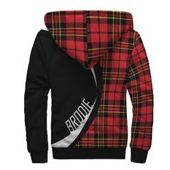 Brodie Modern Tartan Crest Sherpa Hoodie - Circle Style