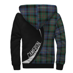 Cameron of Erracht Ancient Tartan Crest Sherpa Hoodie - Circle Style