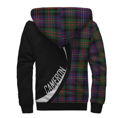 Cameron of Erracht Modern Tartan Crest Sherpa Hoodie - Circle Style