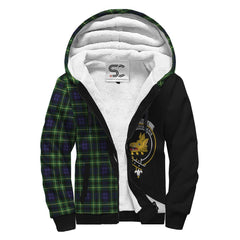 Campbell of Breadalbane Modern Tartan Crest Sherpa Hoodie - Circle Style