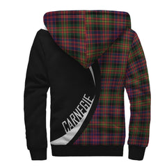 Carnegie Modern Tartan Crest Sherpa Hoodie - Circle Style