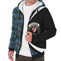 Cockburn Modern Tartan Crest Sherpa Hoodie - Circle Style