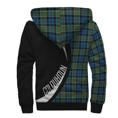 Colquhoun Ancient Tartan Crest Sherpa Hoodie - Circle Style