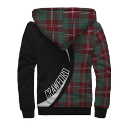 Crawford Modern Tartan Crest Sherpa Hoodie - Circle Style