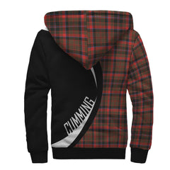 Cumming Hunting Weathered Tartan Crest Sherpa Hoodie - Circle Style