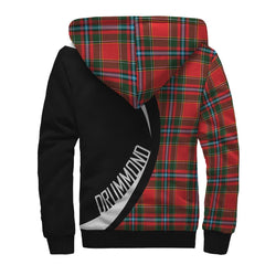 Drummond of Perth Tartan Crest Sherpa Hoodie - Circle Style