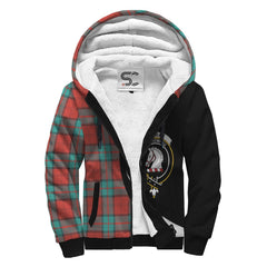 Dunbar Ancient Tartan Crest Sherpa Hoodie - Circle Style