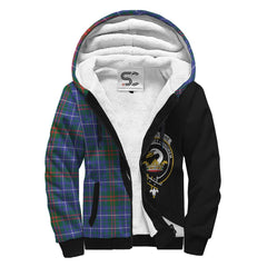 Edmonstone Tartan Crest Sherpa Hoodie - Circle Style