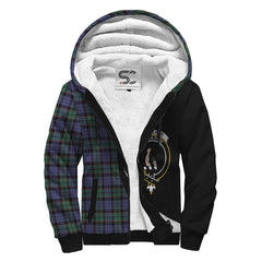 Fletcher Modern Tartan Crest Sherpa Hoodie - Circle Style