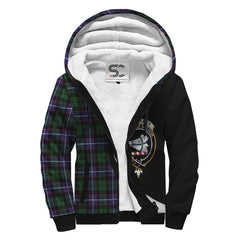 Galbraith Modern Tartan Crest Sherpa Hoodie - Circle Style