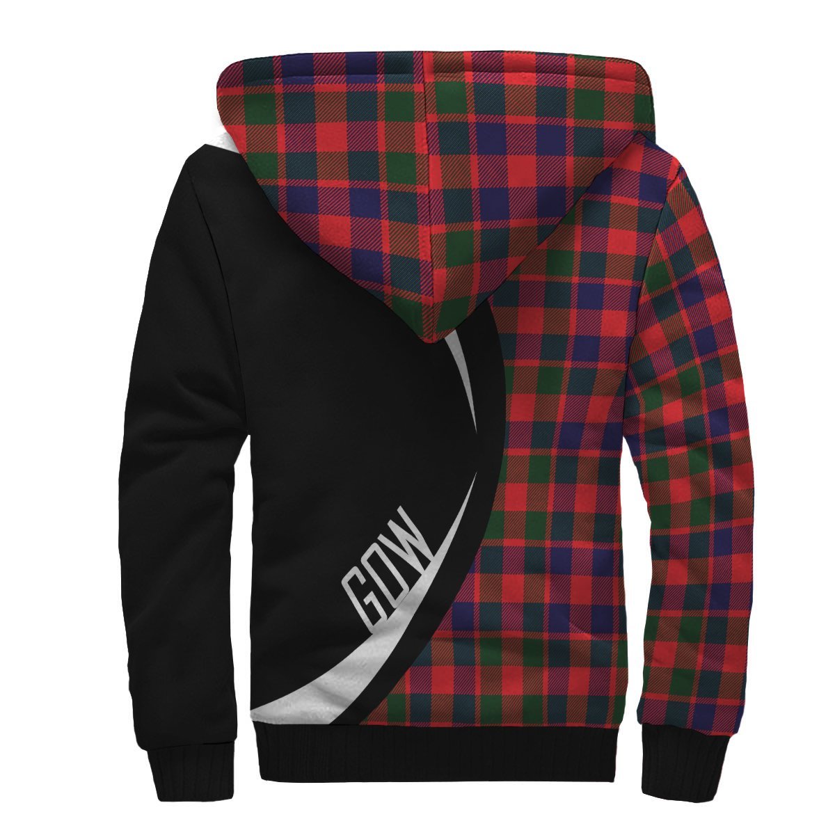 Gow Modern Tartan Crest Sherpa Hoodie - Circle Style