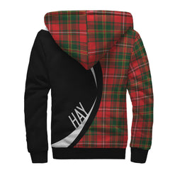 Hay Modern Tartan Crest Sherpa Hoodie - Circle Style